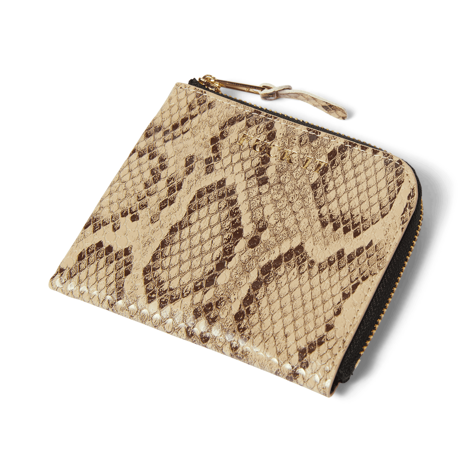 HUF Fuck It Snakeskin Wallet Brown