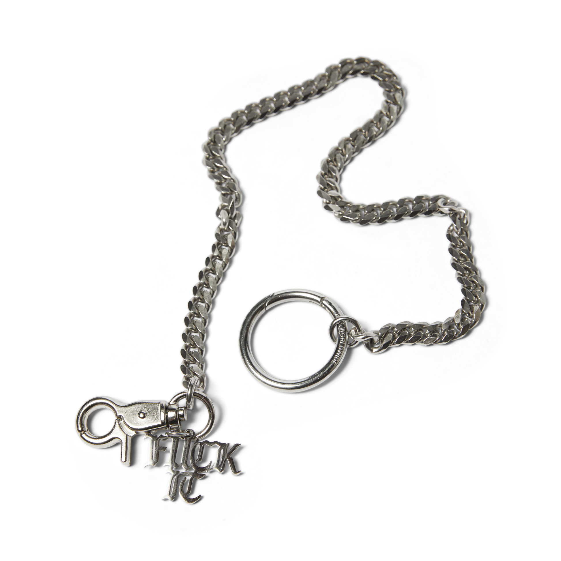 HUF Fuck It Wallet Chain Silver