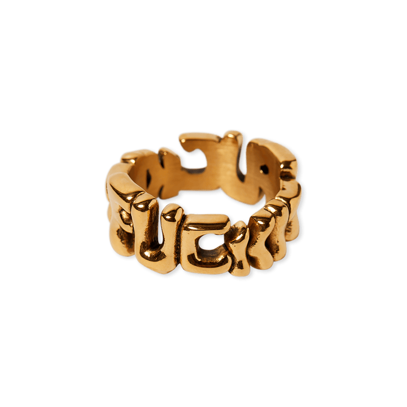Huf Fuck It Warped Ring Gold