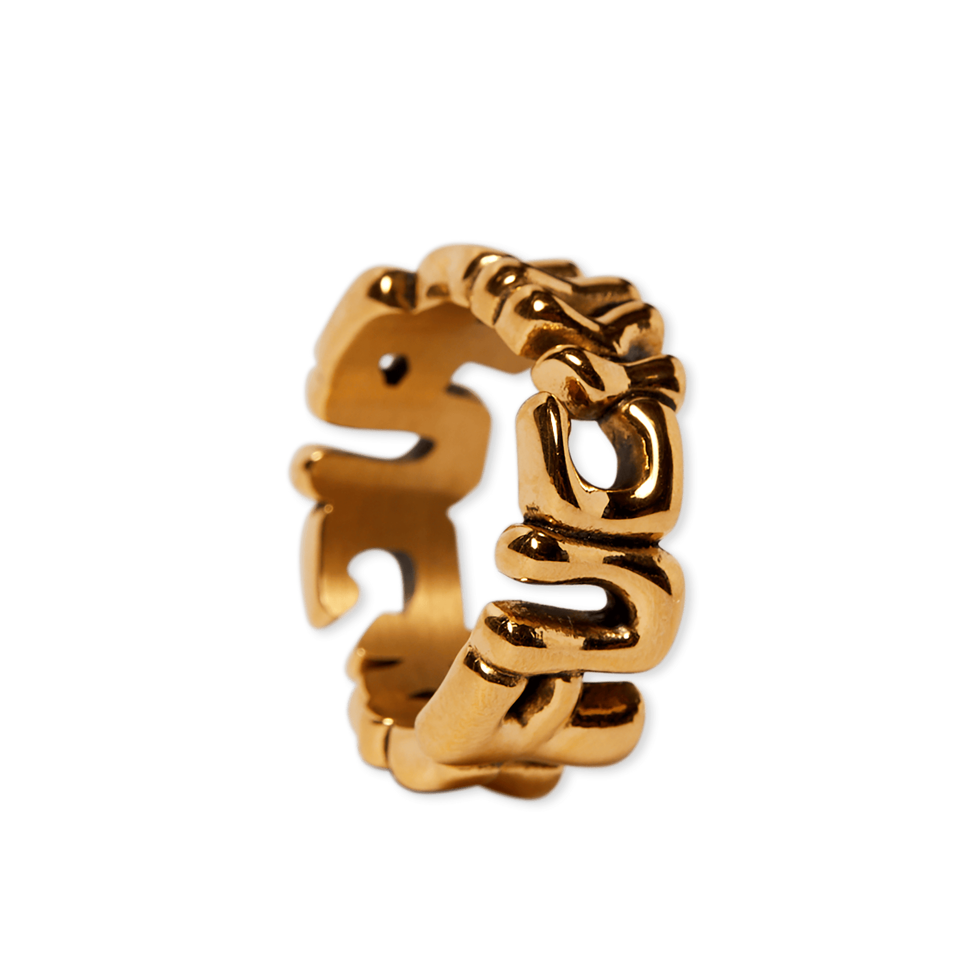 Huf Fuck It Warped Ring Gold