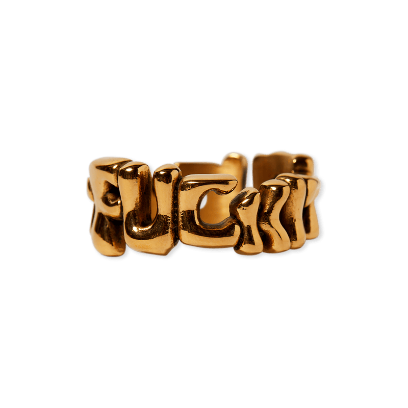 Huf Fuck It Warped Ring Gold
