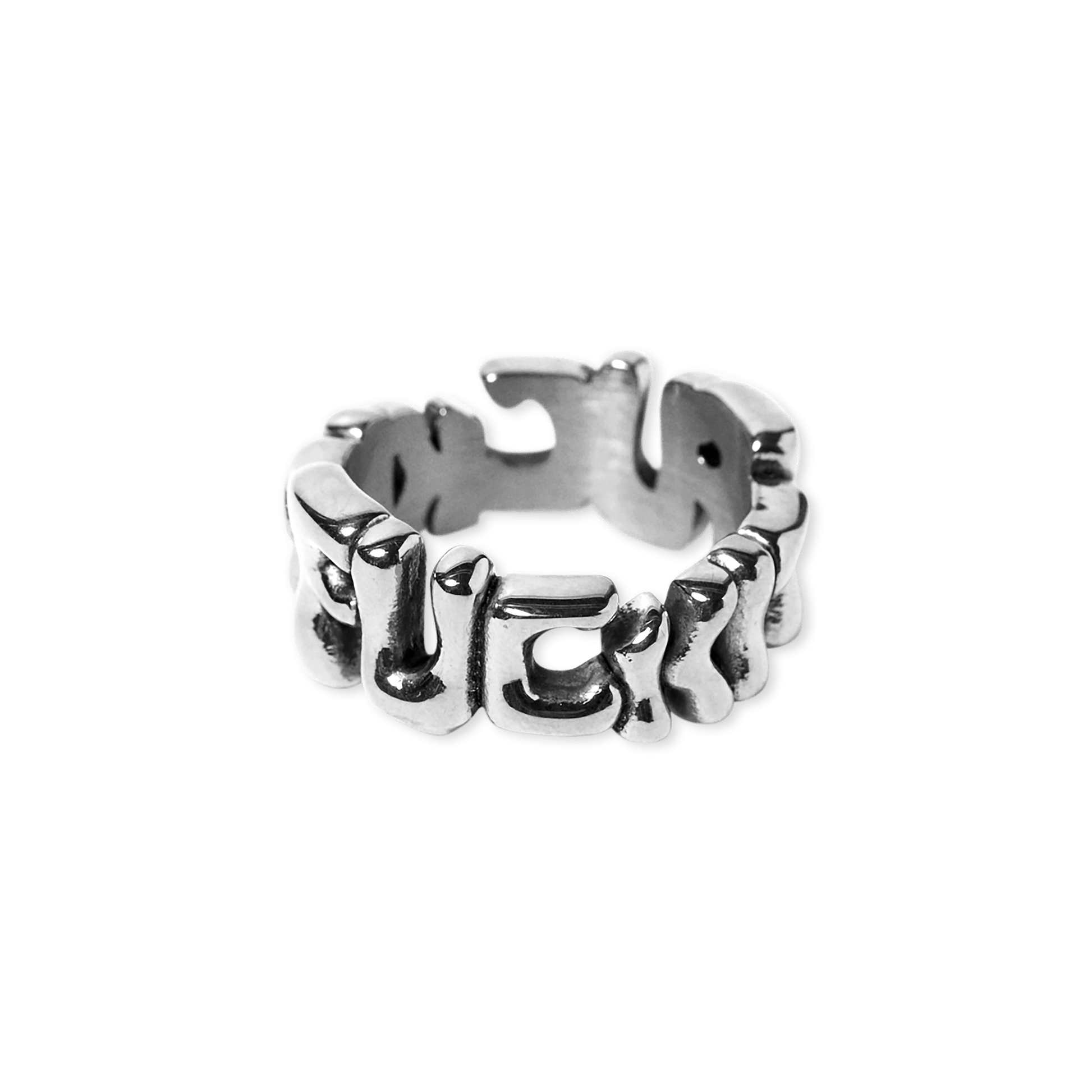 Huf Fuck It Warped Ring Silver