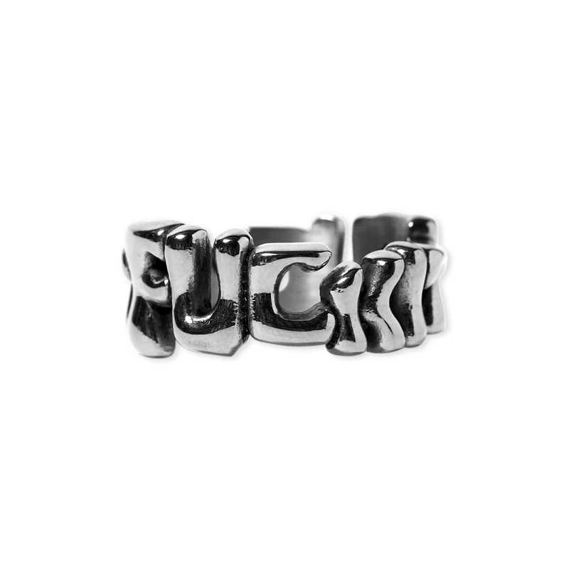Huf Fuck It Warped Ring Silver