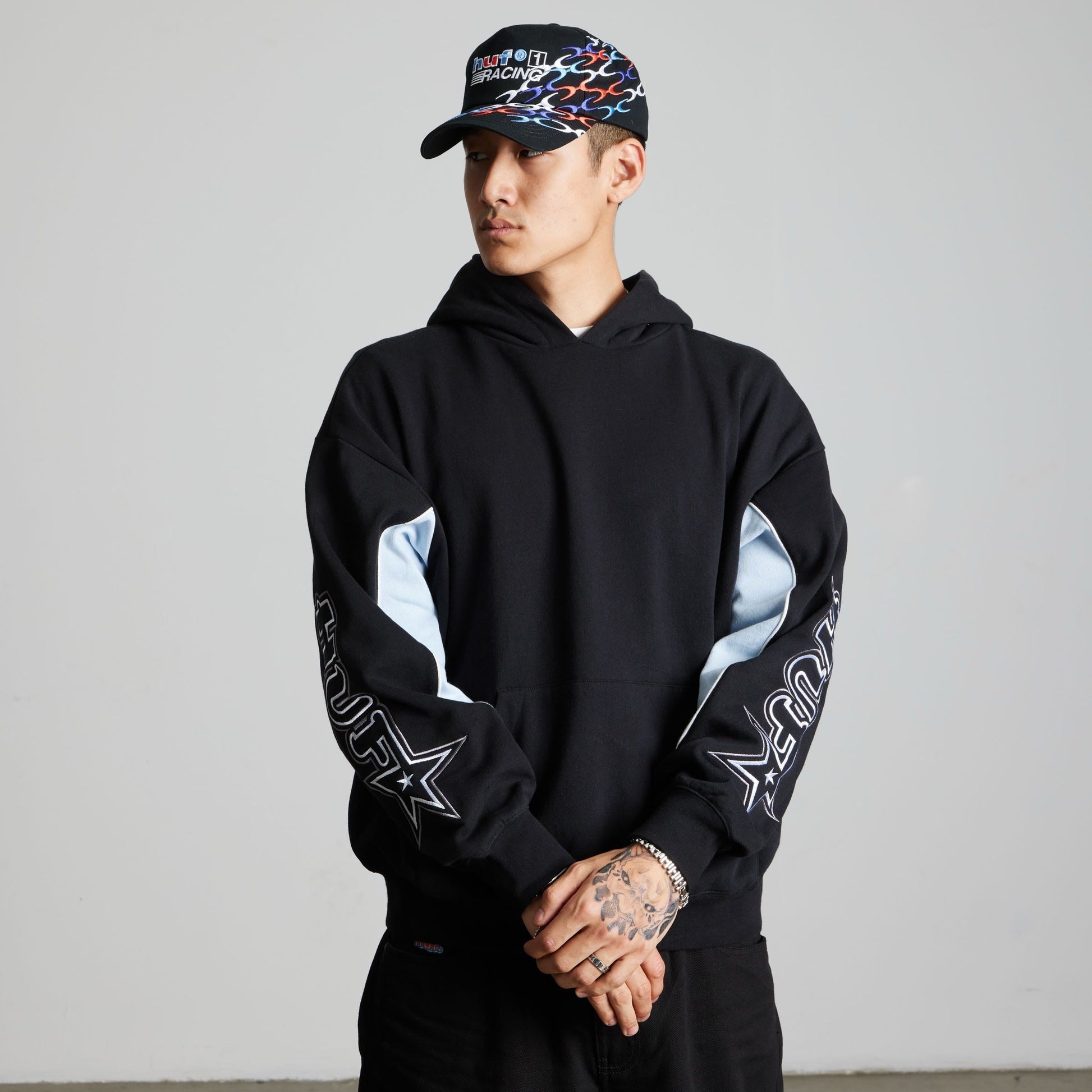 Huf Galaxy Heavyweight Hoodie Black