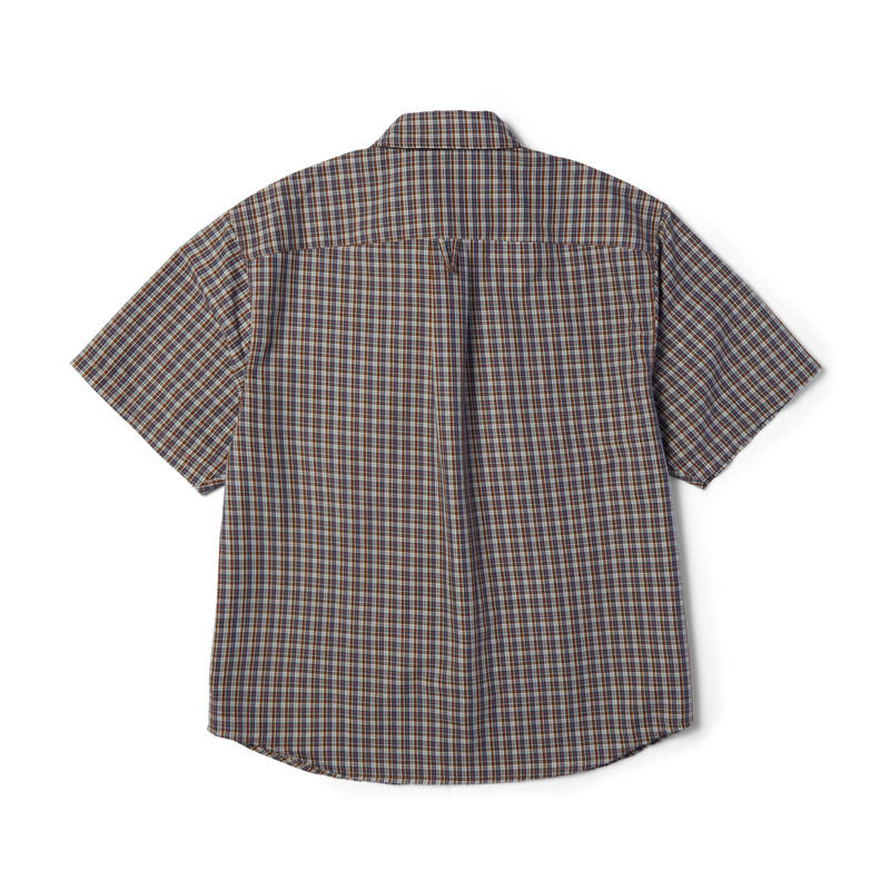 Huf Galaxy Plaid Woven Top Dark Brown