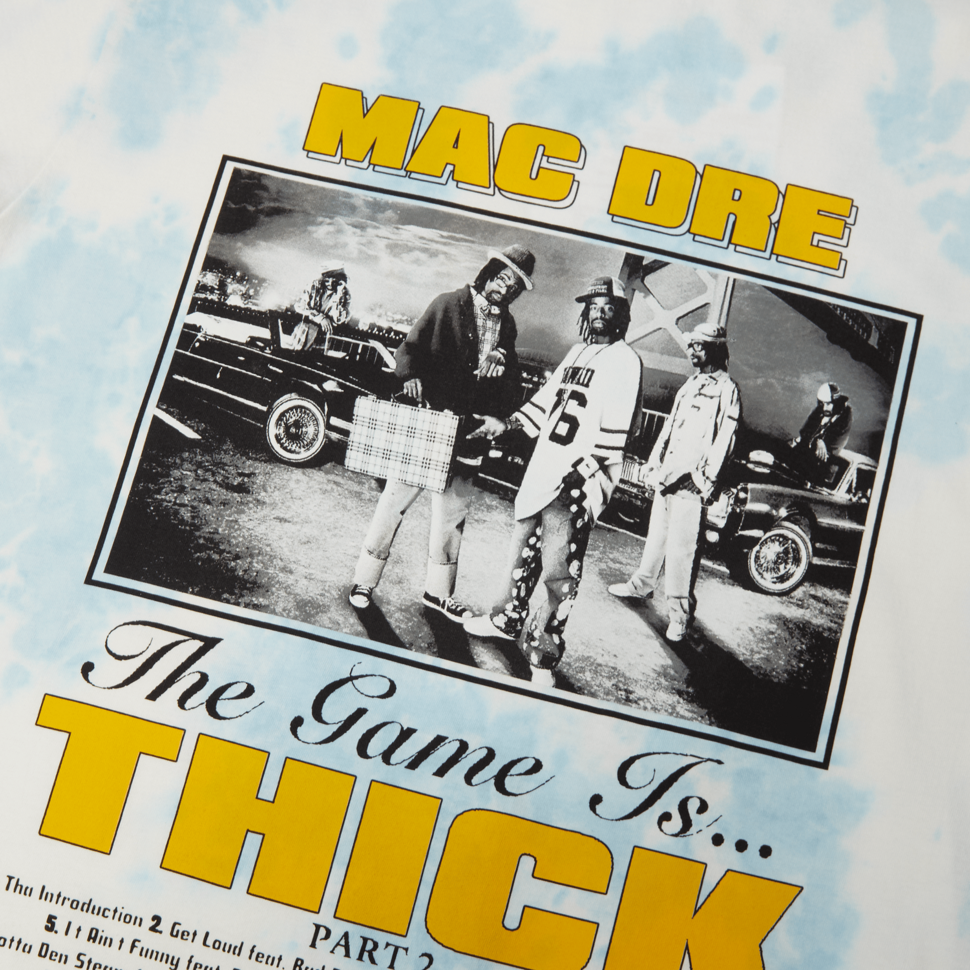 Huf x Mac Dre Game Is Thick Tie-dye T-Shirt Blue