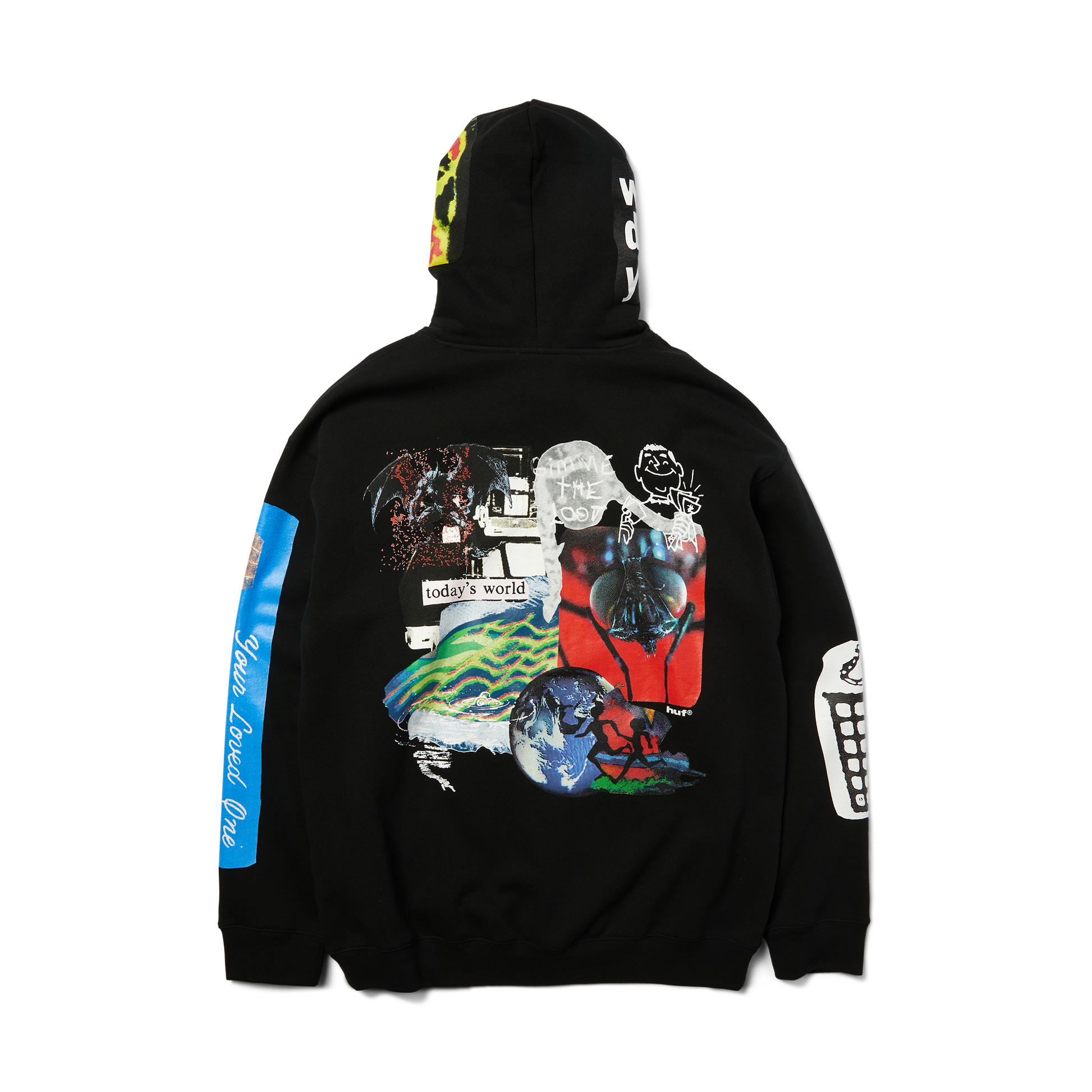 Huf Gimme The Loot Pullover Hoodie Black