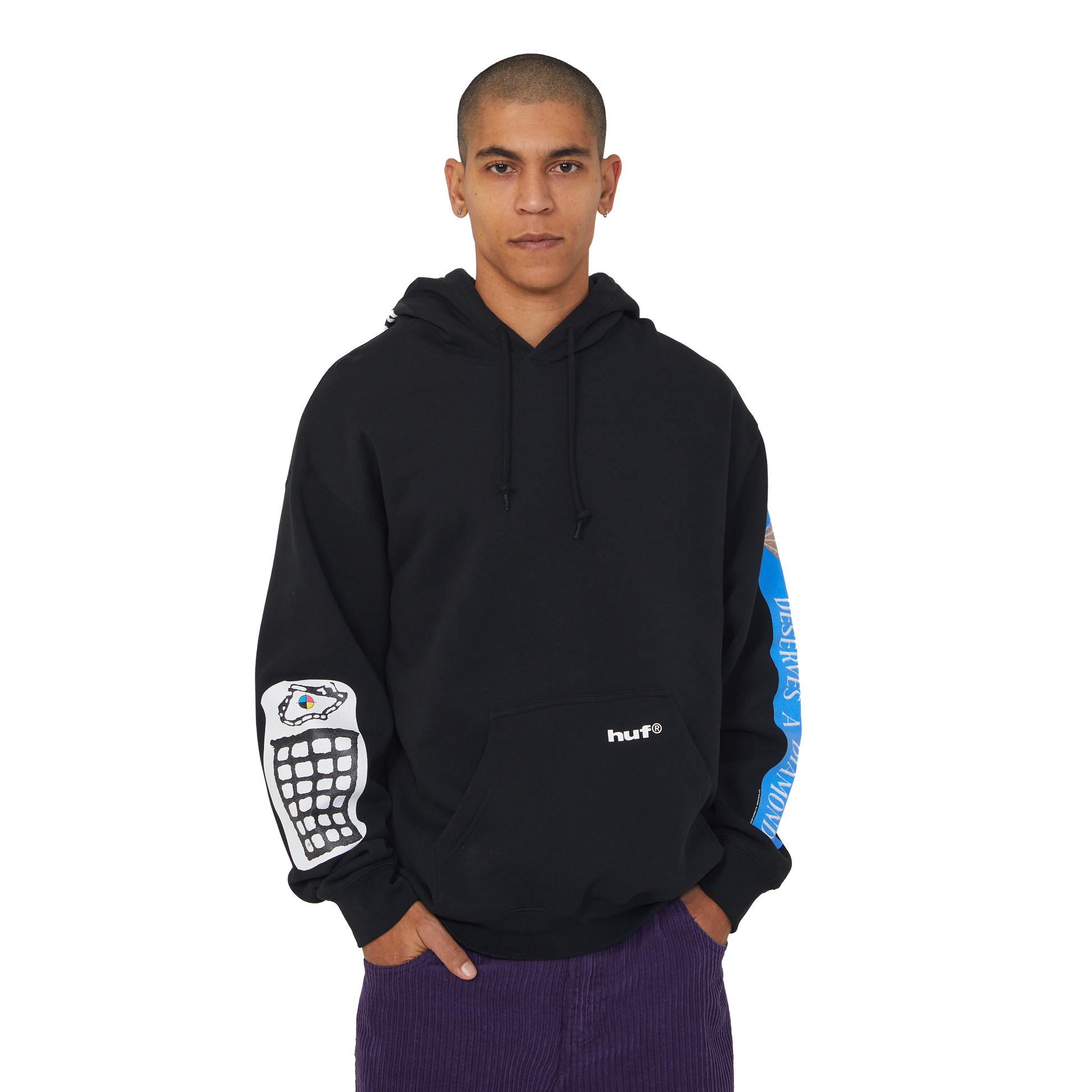 Huf Gimme The Loot Pullover Hoodie Black