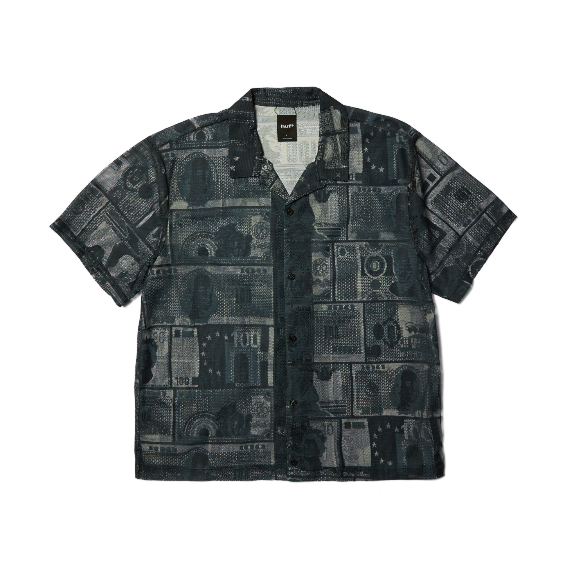 Huf Global Currency Lace Shirt Black
