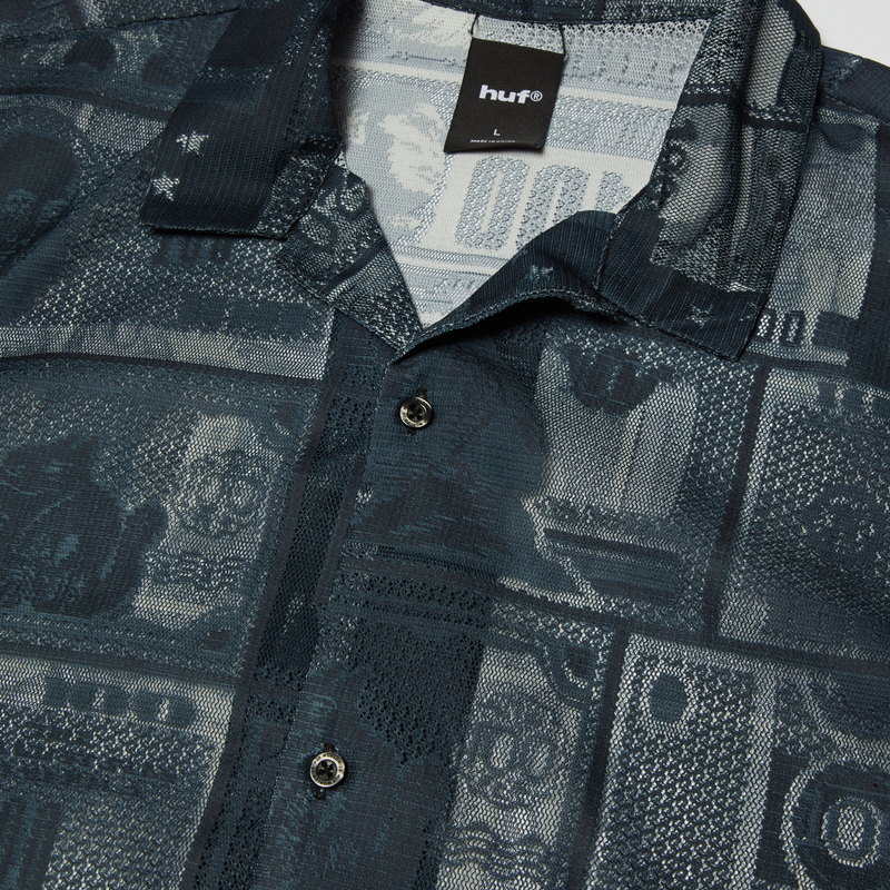 Huf Global Currency Lace Shirt Black