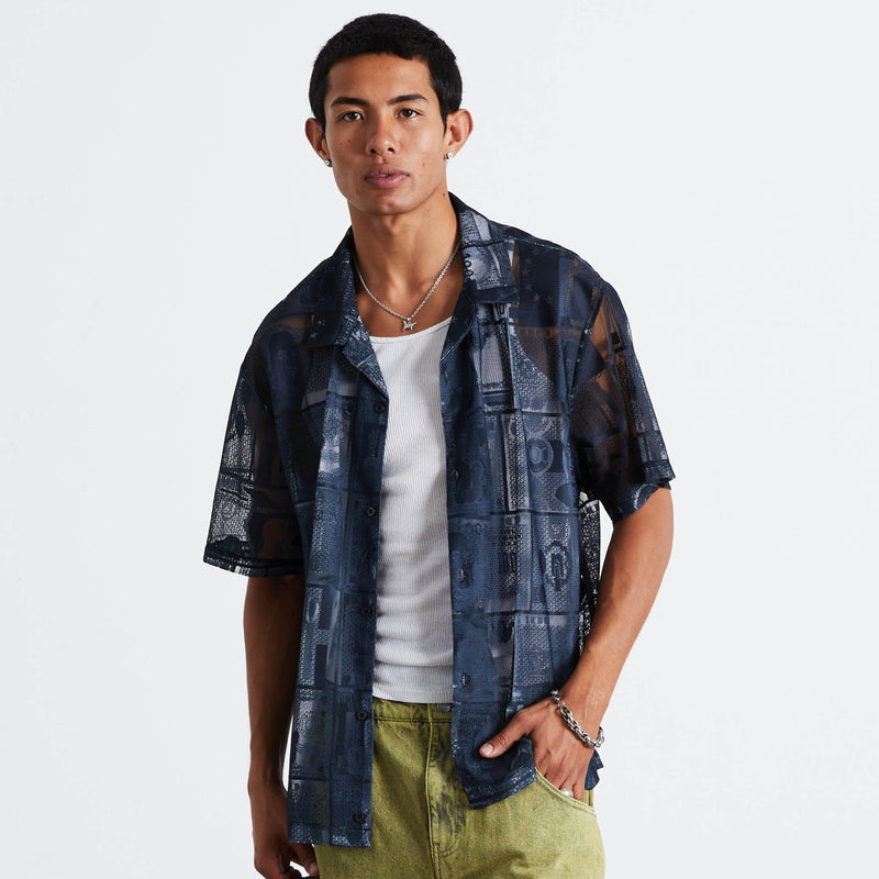 Huf Global Currency Lace Shirt Black