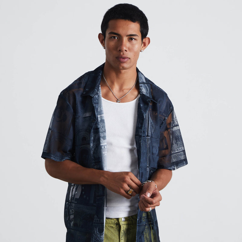 Huf Global Currency Lace Shirt Black