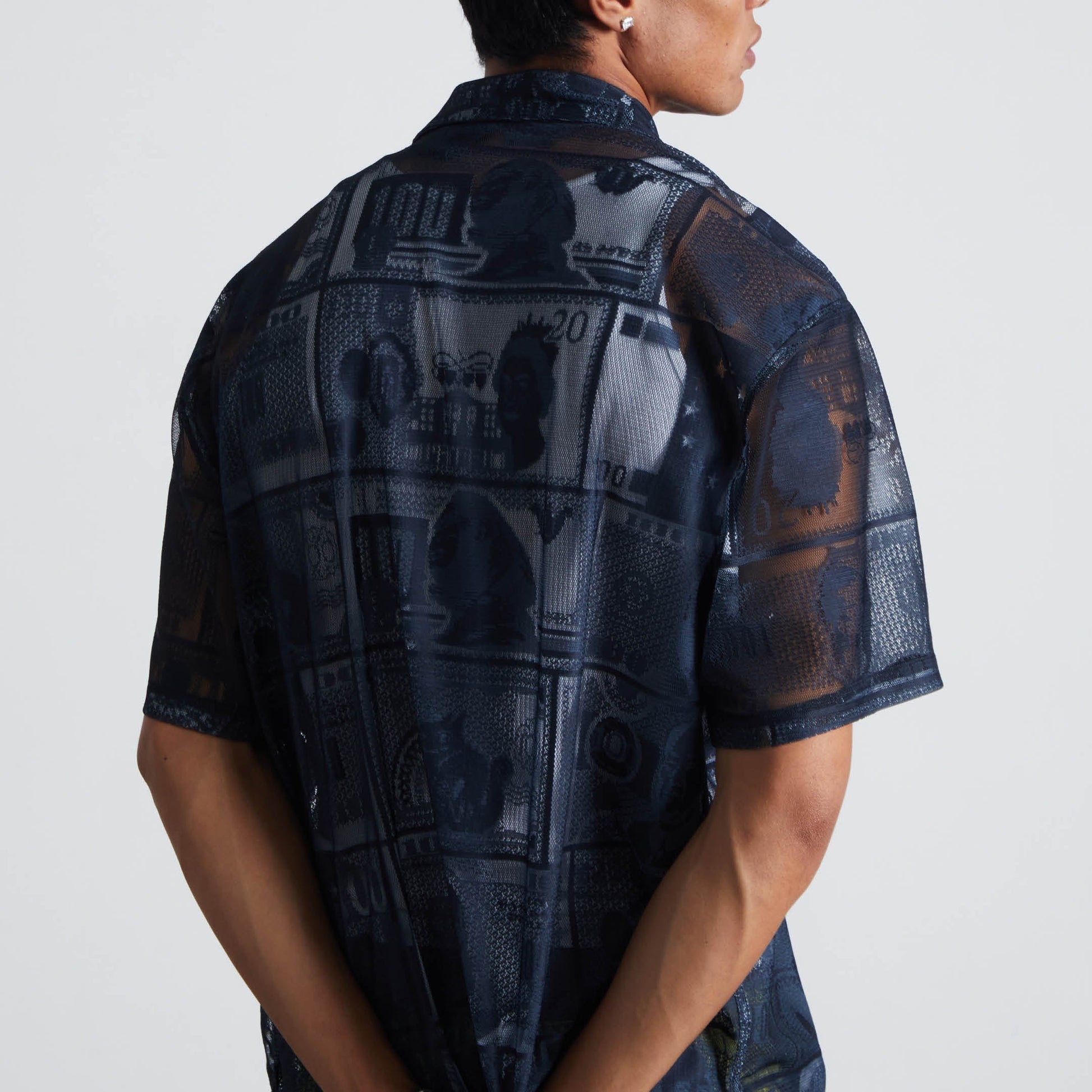Huf Global Currency Lace Shirt Black