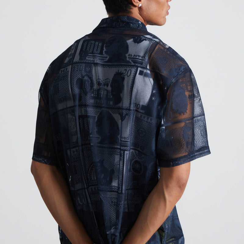 Huf Global Currency Lace Shirt Black