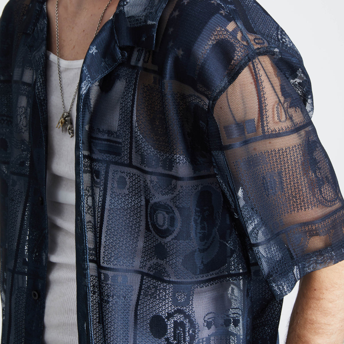 Global Currency Lace Shirt