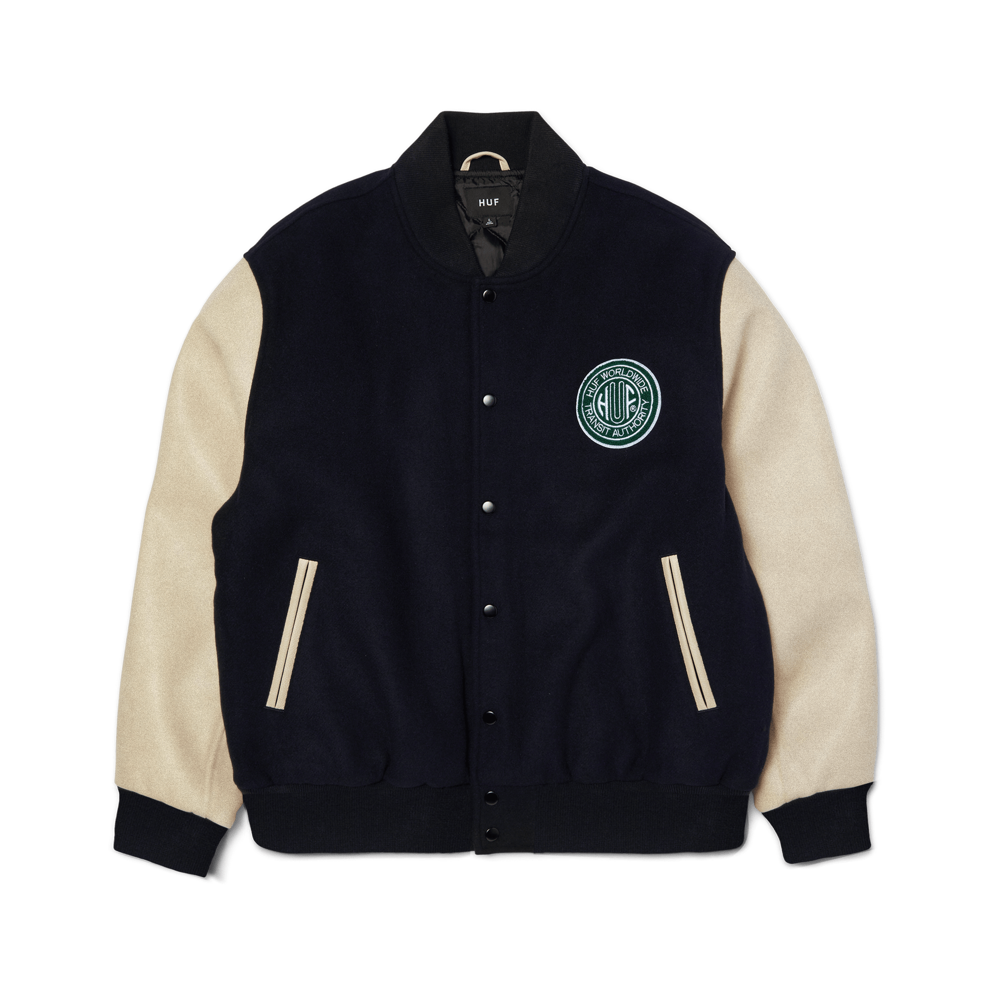 HUF Global Transit Varsity Jacket Navy