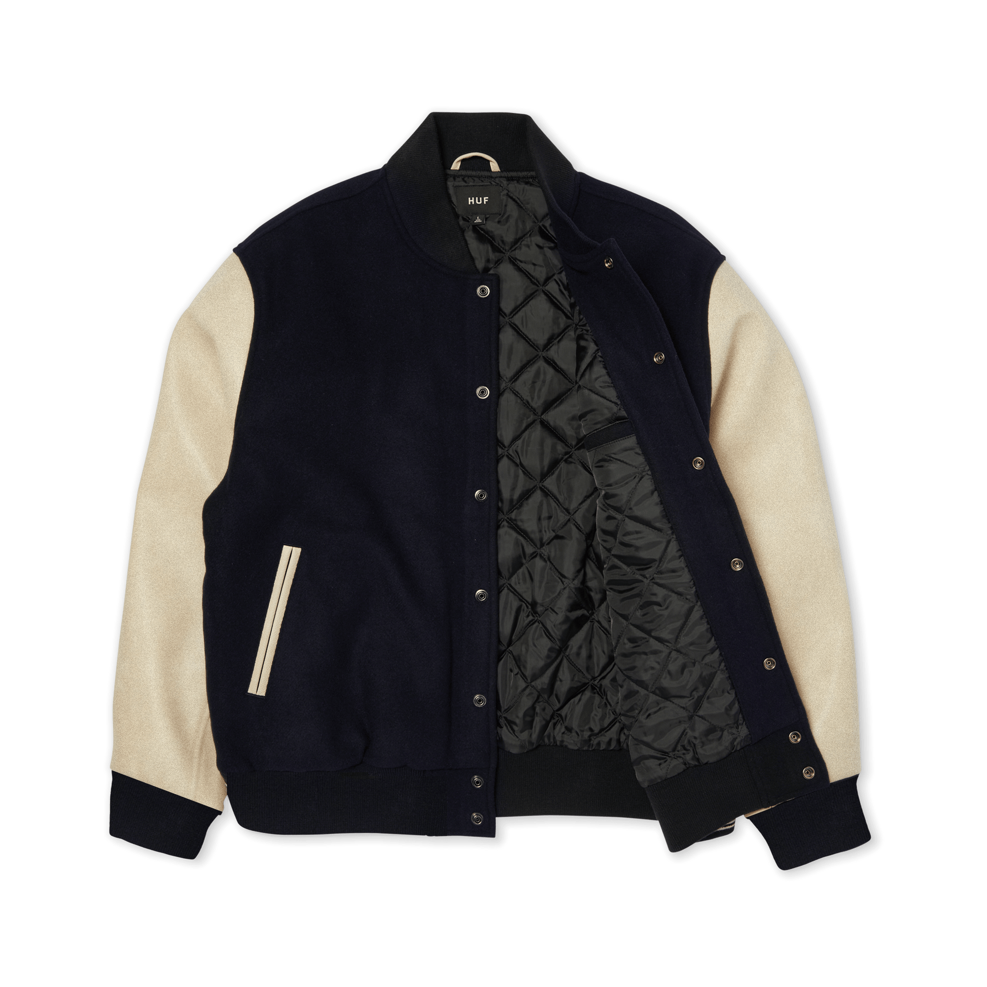 HUF Global Transit Varsity Jacket Navy