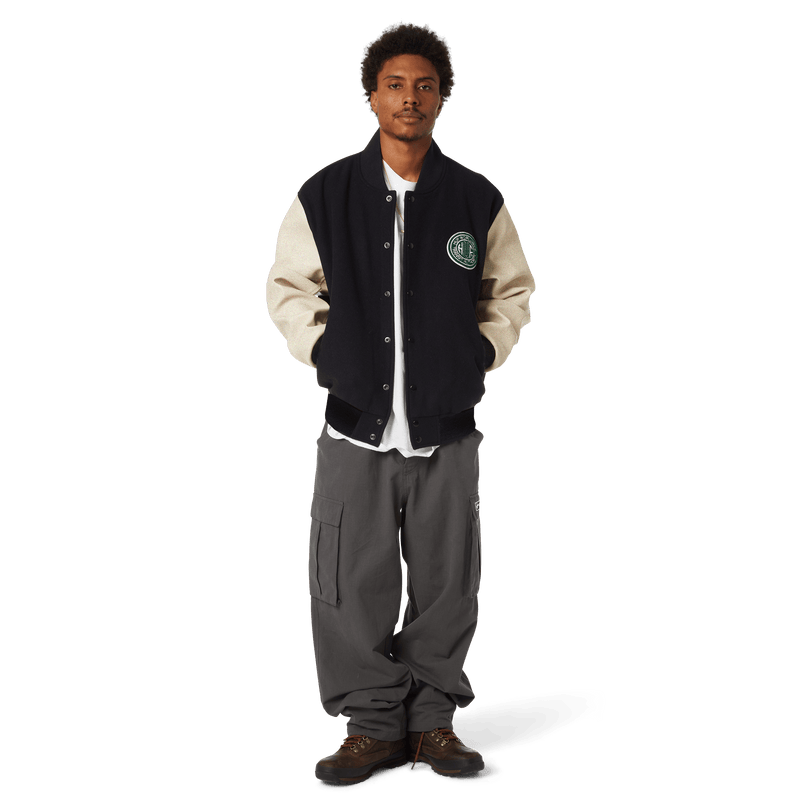 HUF Global Transit Varsity Jacket Navy