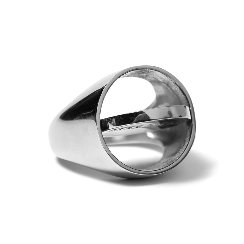 HUF Good Luck Flip Ring Silver