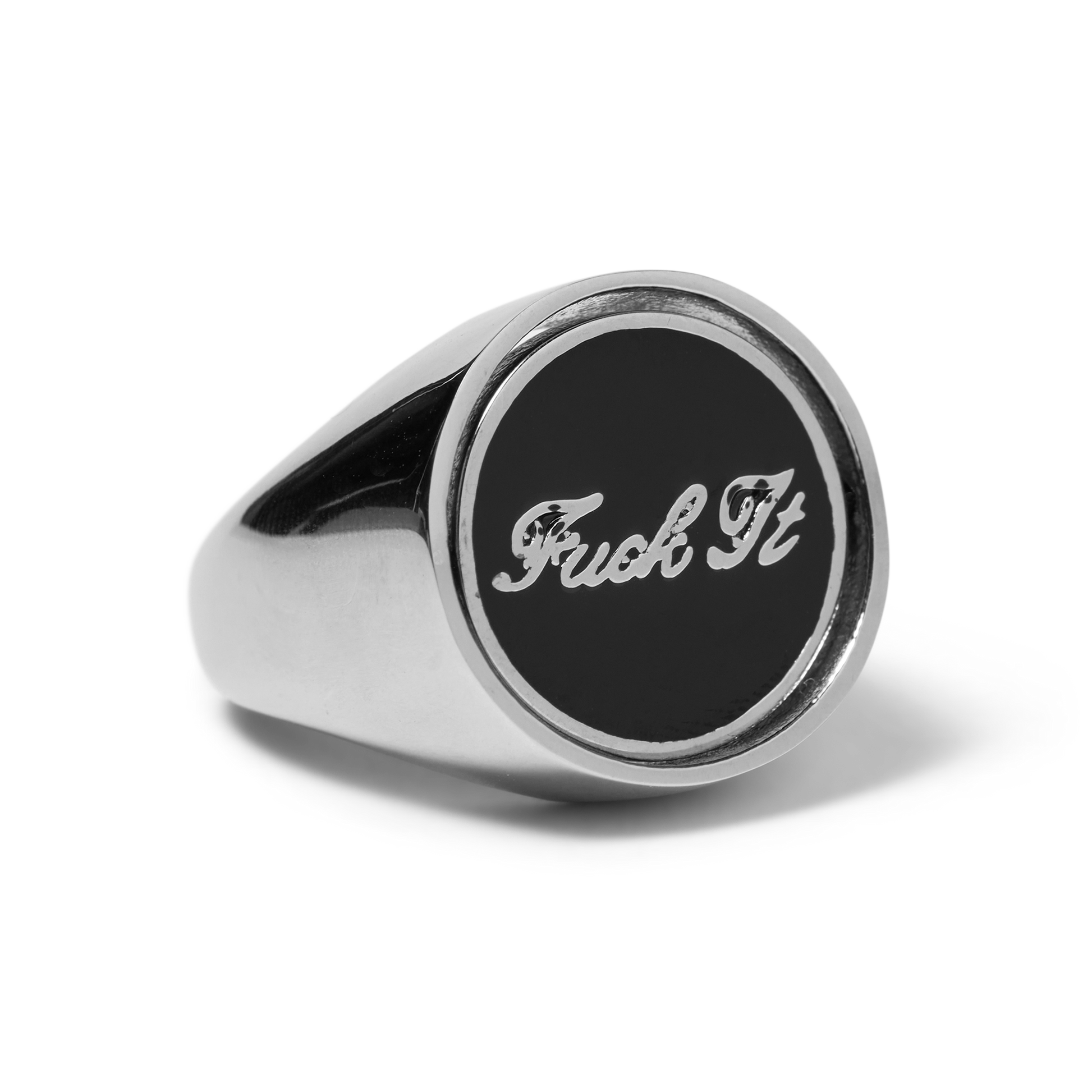 HUF Good Luck Flip Ring Silver
