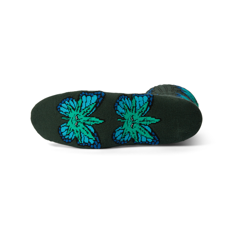 Huf Green Budderfly Sock Forest Green