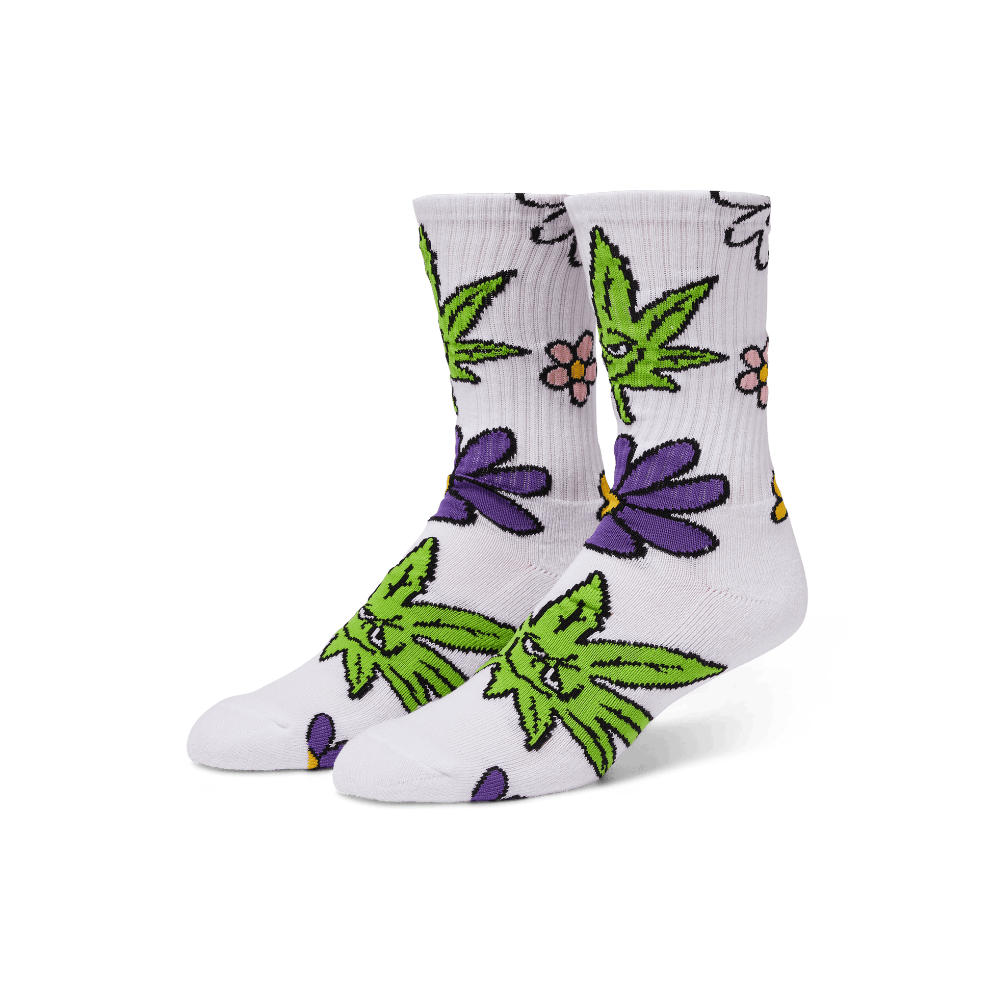 Huf Green Buddy Allergies Sock White