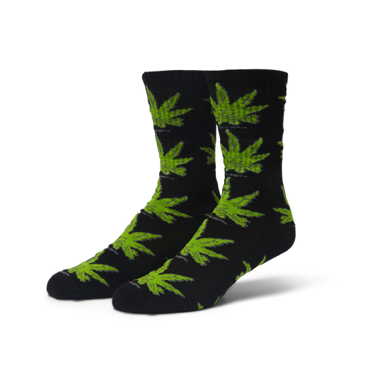 Huf Green Buddy Crew Sock Black