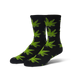 Huf Green Buddy Crew Sock Black