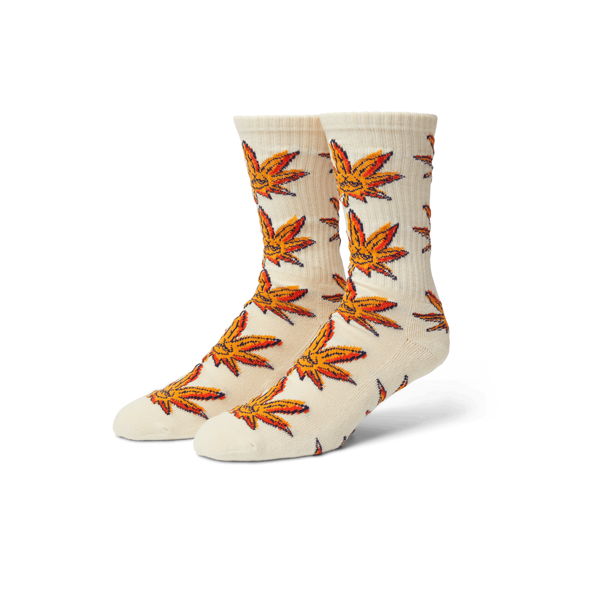 Huf Green Buddy Doodle Sock Natural