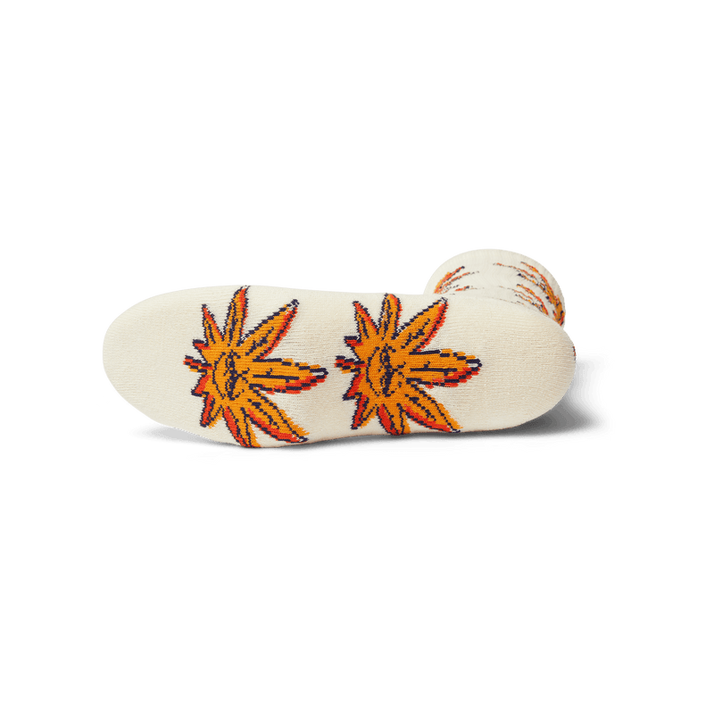 Huf Green Buddy Doodle Sock Natural