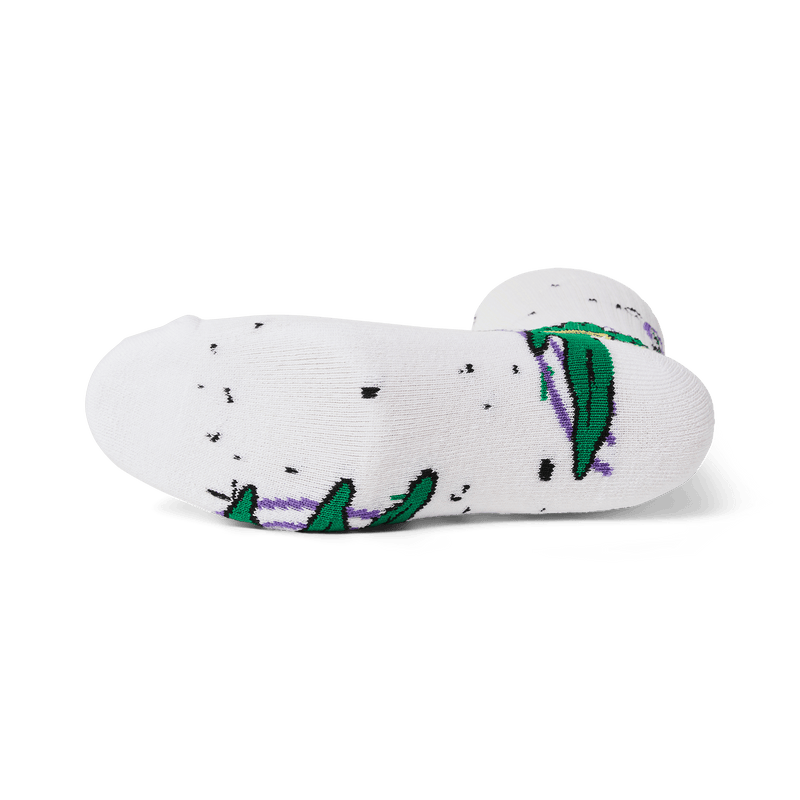 HUF Green Buddy Hypnosis Sock White