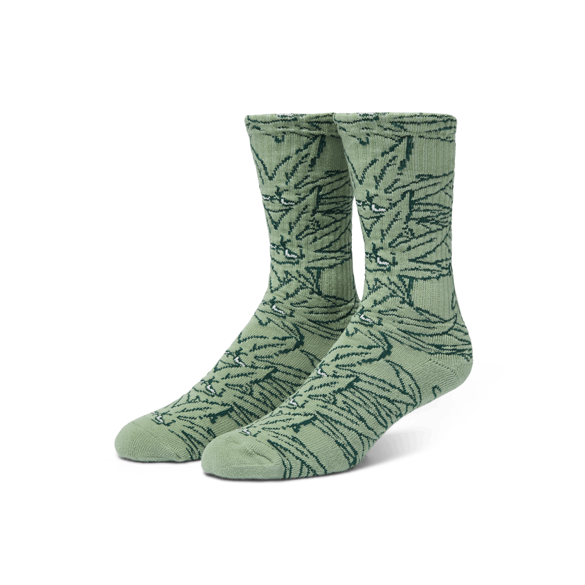 Green Buddy Pattern Sock