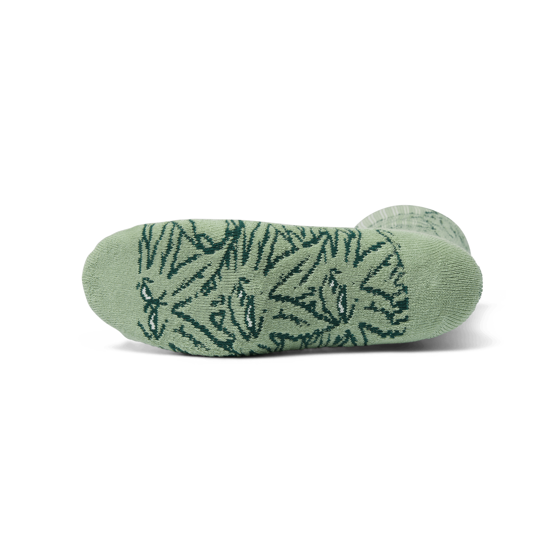 Green Buddy Pattern Sock Green