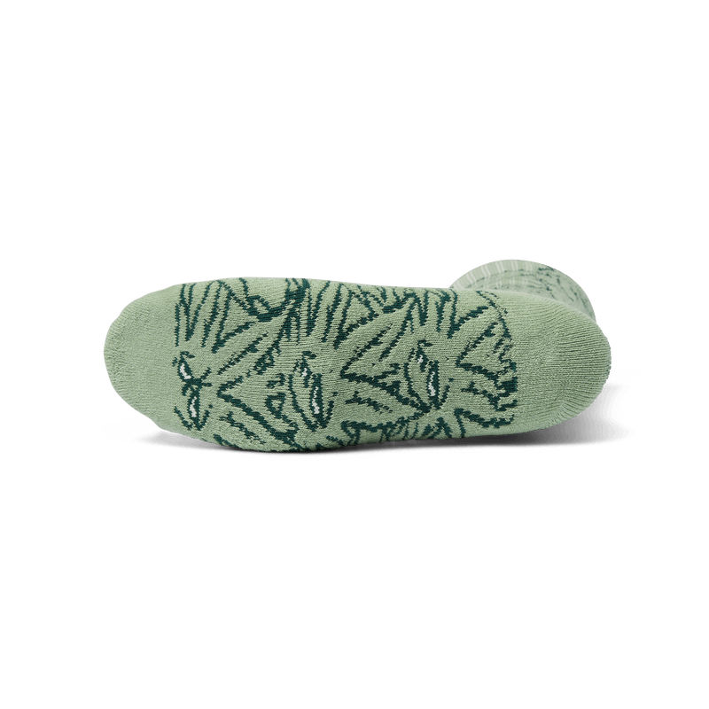 Green Buddy Pattern Sock Green
