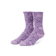 Green Buddy Pattern Sock Purple