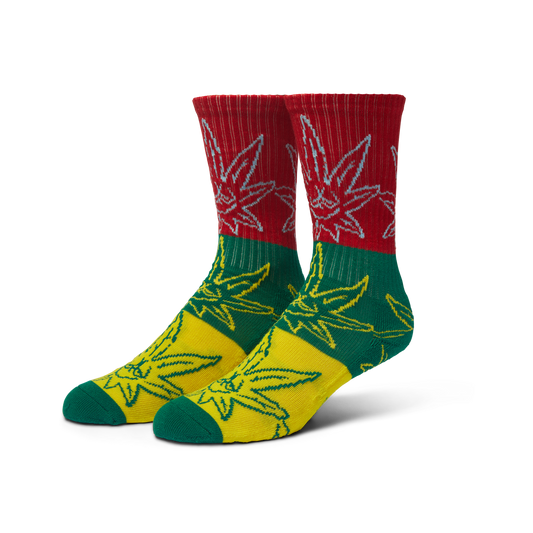 Green Buddy Pop Art Crew Sock Multi