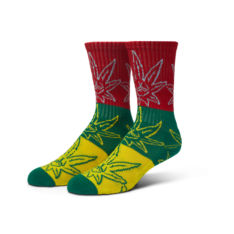 Green Buddy Pop Art Crew Sock Multi