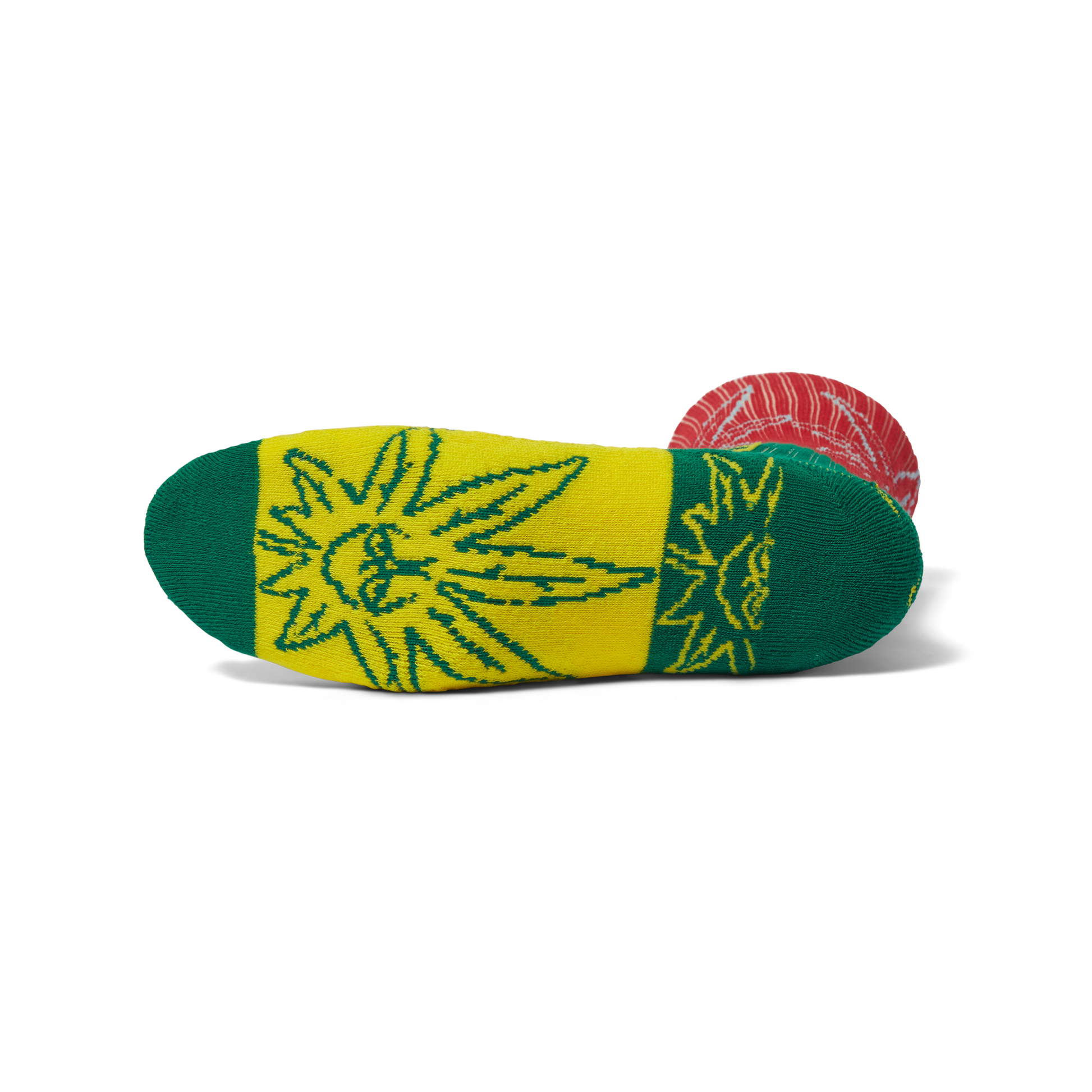 Huf Green Buddy Pop Art Crew Sock