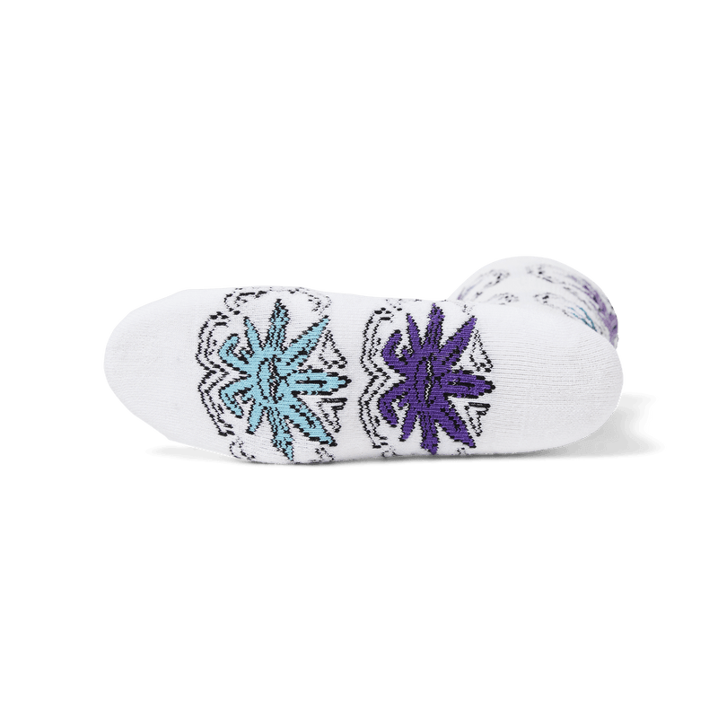 Huf Green Buddy Snow Angel Sock White