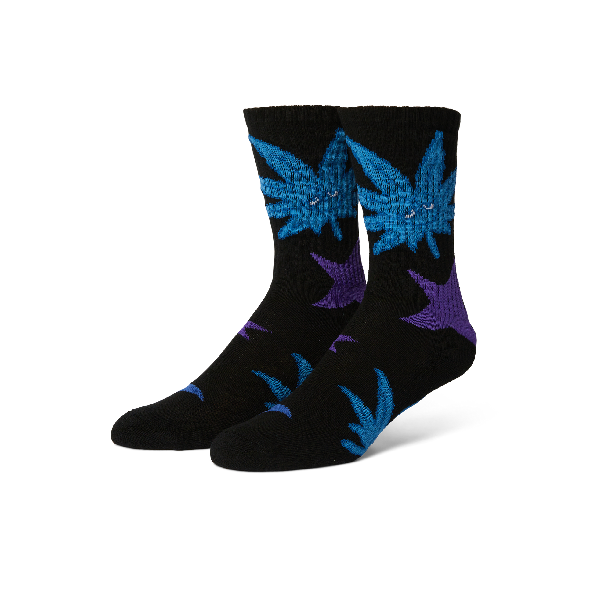 Huf Green Buddy Star Sign Sock Black