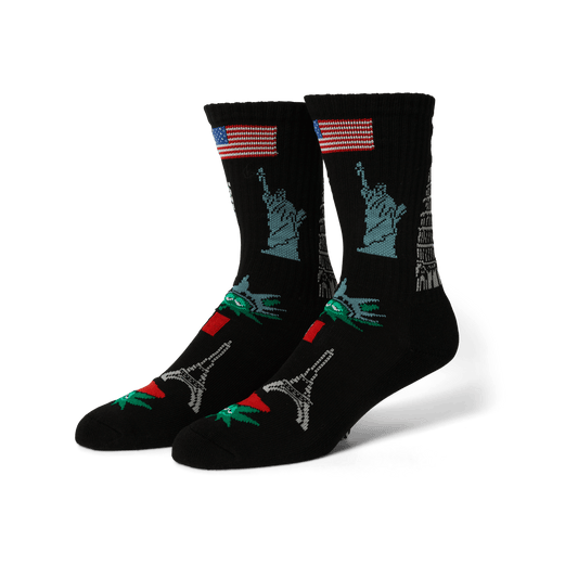 HUF Green Buddy Tourist Sock Black