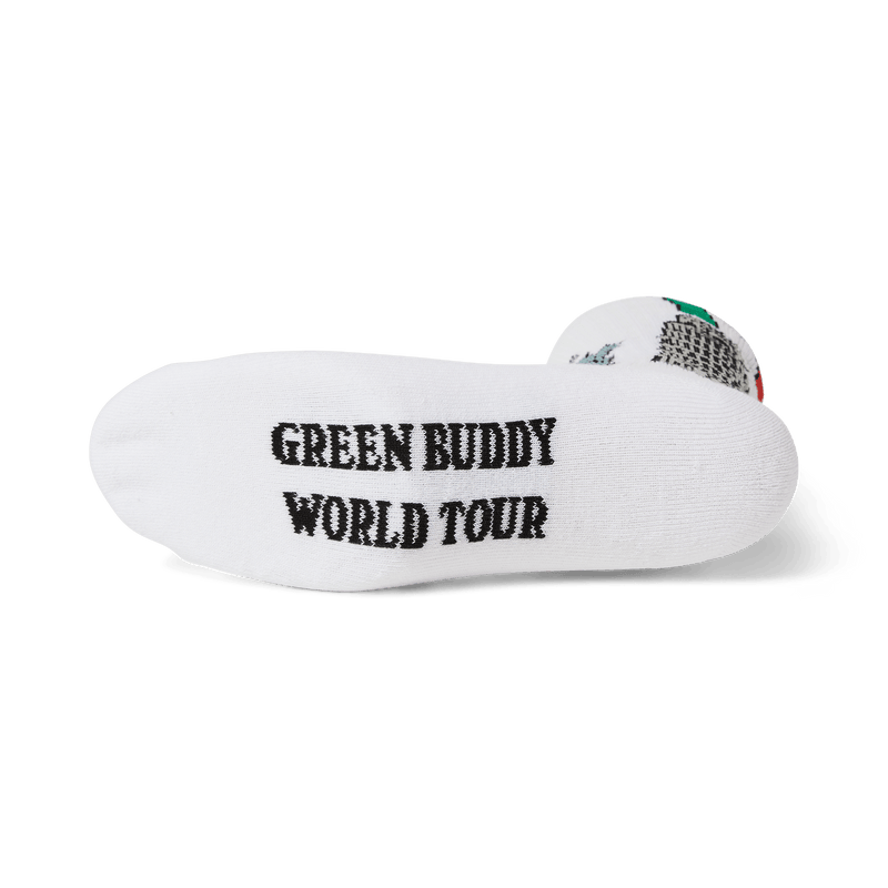 HUF Green Buddy Tourist Sock White