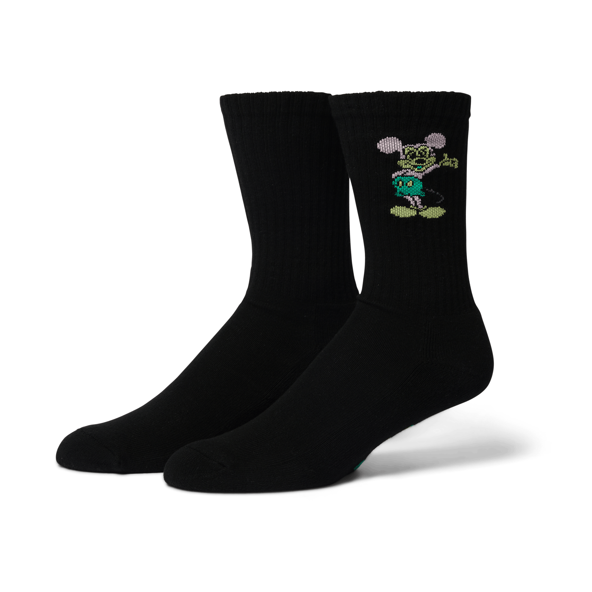 HUF Disney | HUF Mickey Greetings Crew Sock Black