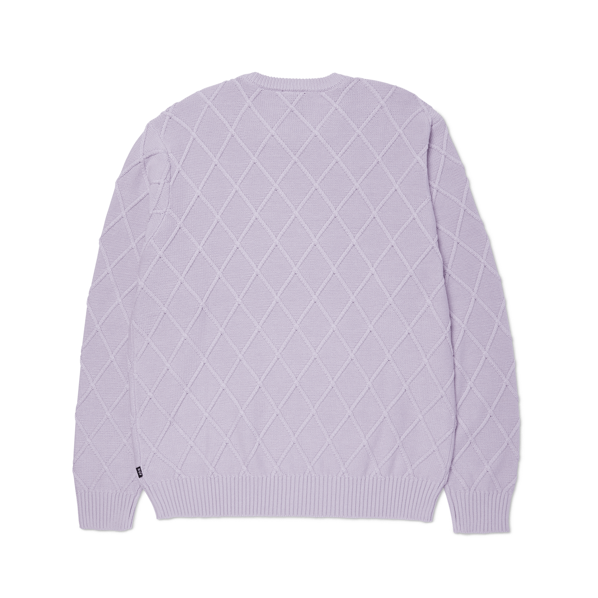 Huf Grid Crewneck Sweater Dust Purple