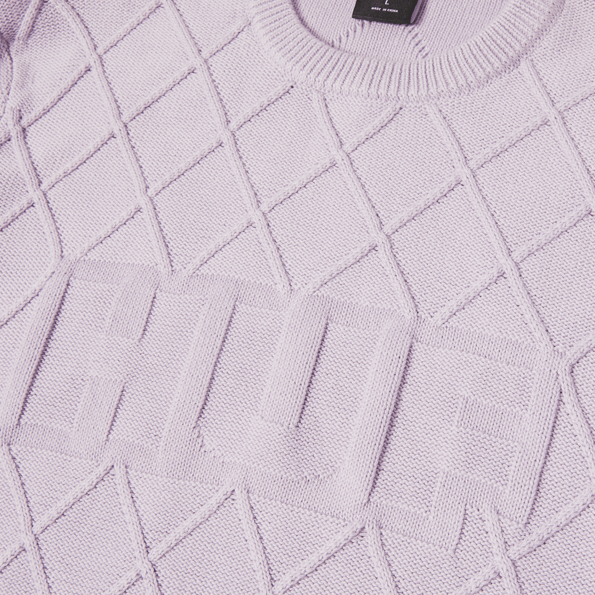 Huf Grid Crewneck Sweater Dust Purple