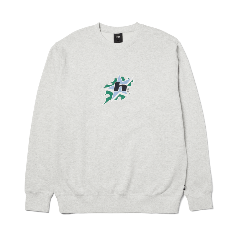 Huf H Bit Crewneck Sweatshirt Ash