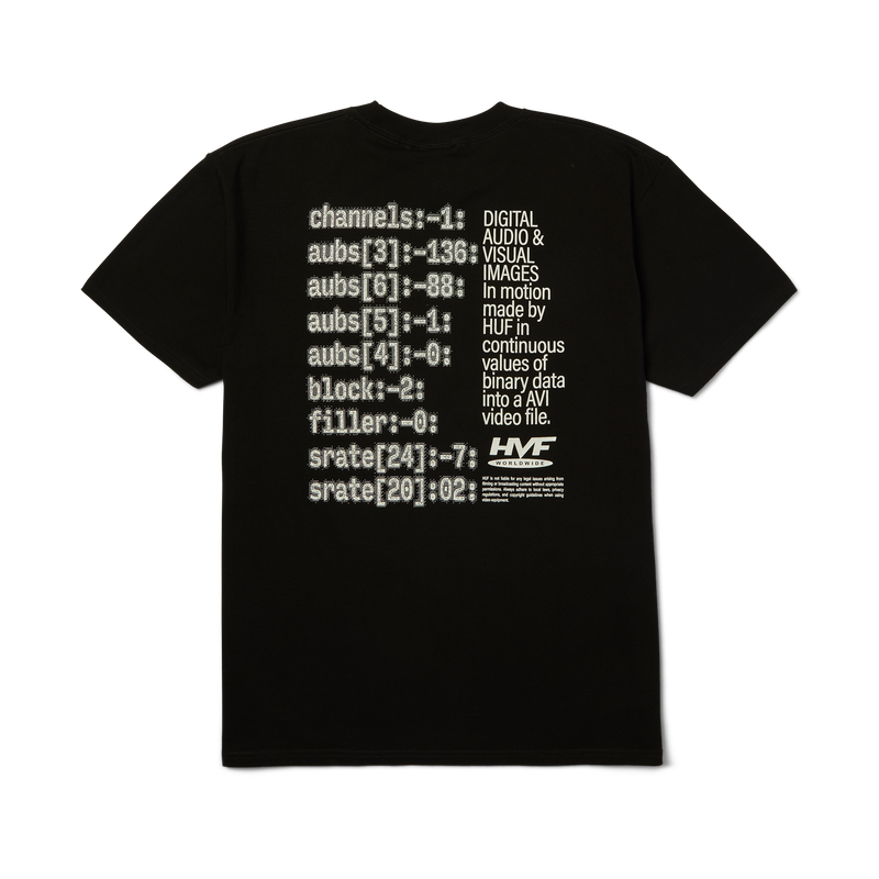 Huf H Cam T-Shirt Black