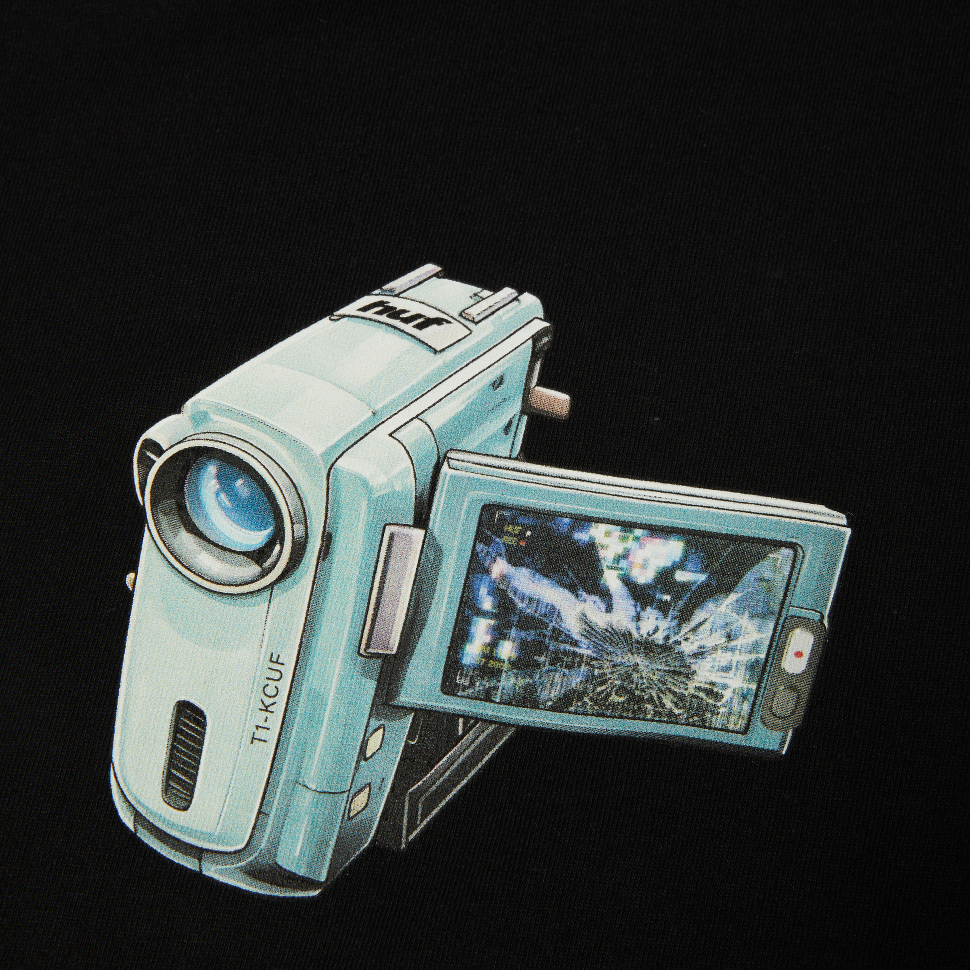 Huf H Cam T-Shirt Black