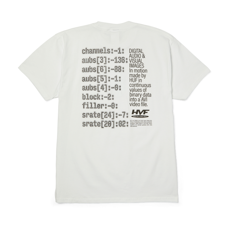 Huf H Cam T-Shirt White