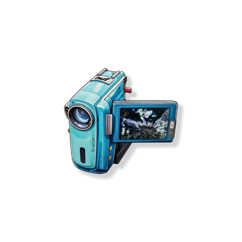Huf H Cam Sticker Blue
